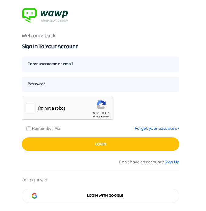 wawp login